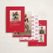"Crestendo" - Holiday Cards in Wreath by Petra Kern - Back of Card Options