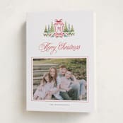 "Crestendo" - Holiday Cards in Wreath by Petra Kern - Folded Card