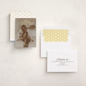 "Chromagical" - Holiday Cards in Butter Yellow by Erika Firm - Assembled