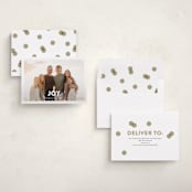 "Joy Scallop" - Holiday Cards in Snow by Stephanie Hawkes - Assembled