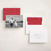 "Endearing" - Holiday Cards in Ruby by Alston Foster - Assembled