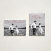 "Endearing" - Holiday Cards in Ruby by Alston Foster - Photo Orientation Options