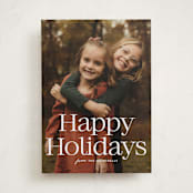 "Big Holiday serif" - Holiday Cards in Snow by Jackie Crawford - Front