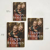 "Big Holiday serif" - Holiday Cards in Snow by Jackie Crawford - Formats Available