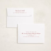 "Believe" - Holiday Cards in Cranberry by Heather Schertzer - FREE Recipient Addressing