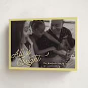 "All is Bright!" - Holiday Cards in Shine Star by Pati Cascino - Folded Card