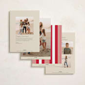 "Scripted Note" - Holiday Cards in Champagne by Baumbirdy - Back of Card Options