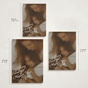 "Scripted Note" - Holiday Cards in Champagne by Baumbirdy - Formats Available