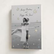 "the stars" - Holiday Cards in Wintermint by Helena Vitto - Folded Card