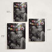 "Candy Garland" - Holiday Cards in Gumdrops by Maria Alou - Formats Available