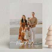 "Noël minimal" - Holiday Cards in Eggnog by Benita Crandall - Front