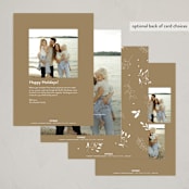 "Noël minimal" - Holiday Cards in Eggnog by Benita Crandall - Back of Card Options