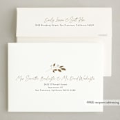 "Noël minimal" - Holiday Cards in Eggnog by Benita Crandall - FREE Recipient Addressing