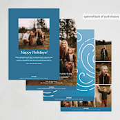 "Holiday Tides" - Holiday Cards in Azul by Paige Rothhaar - Back of Card
