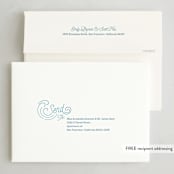 "Holiday Tides" - Holiday Cards in Azul by Paige Rothhaar - FREE Recipient Addressing