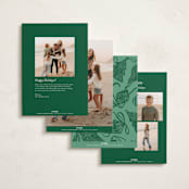 "Bauble & Bow" - Holiday Cards in Fir by Corinne Malesic - Back of Card Options