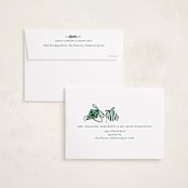 "Bauble & Bow" - Holiday Cards in Fir by Corinne Malesic - FREE Recipient Addressing