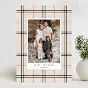 "Window Pane" - Holiday Cards in Vanilla by Cindy Reynolds - Front