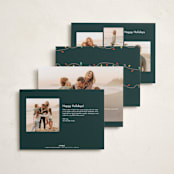 "Crazy Lights" - Holiday Cards in Forest by Holly Whitcomb - Back of Card Options
