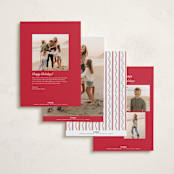 "Vintage Vine" - Holiday Cards in Holly Berry by Susan Moyal - Back of Card Options
