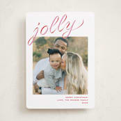 "Grosgrain Ribbon" - Holiday Cards in Gumdrop by Megan Davis - Front