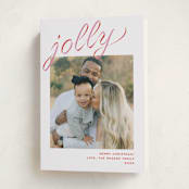 "Grosgrain Ribbon" - Holiday Cards in Gumdrop by Megan Davis - Folded Card