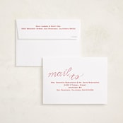 "Grosgrain Ribbon" - Holiday Cards in Gumdrop by Megan Davis - FREE Recipient Addressing