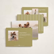 "Minima" - Holiday Cards in Snow by Ani Somi - Back of Card Options