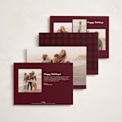 "Warm Holiday Wishes Script" - Holiday Cards in Snow by Kristen Magee - Back of Card Options