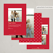 "Disney Mickey Mouse Minimalist Mickey" - Holiday Cards in Santa by Angela Garrick - Back of Card Options