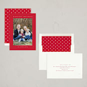 "Disney Mickey Mouse Minimalist Mickey" - Holiday Cards in Santa by Angela Garrick - Assembled