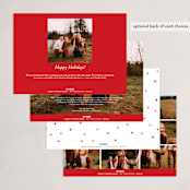 "Merry Stars" - Holiday Cards in Snow by Lindsay Megahed - Back of Card Options