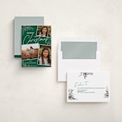 "botanical script" - Holiday Cards in Forest by Nam Bourassa - Assembled