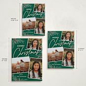 "botanical script" - Holiday Cards in Forest by Nam Bourassa - Formats Available