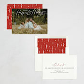 "Holiday Script" - Holiday Cards in Snowball by Erica Krystek - Assembled