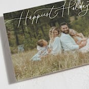 "Holiday Script" - Holiday Cards in Snowball by Erica Krystek - Detail