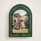 "Petite Botanicals" - Holiday Cards in Pine by Susan Moyal - Front