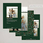 "Petite Botanicals" - Holiday Cards in Pine by Susan Moyal - Back of Card Options
