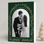 "Petite Botanicals" - Holiday Cards in Pine by Susan Moyal - Folded Card