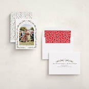 "Petite Botanicals" - Holiday Cards in Crimson by Susan Moyal - Assembled