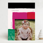 "painted blocks" - Holiday Cards in Noir by Phrosné Barwood - Front
