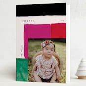 "painted blocks" - Holiday Cards in Noir by Phrosné Barwood - Folded Card