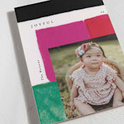 "painted blocks" - Holiday Cards in Noir by Phrosné Barwood - Detail