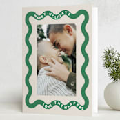 "ricrac" - Holiday Cards in Wreath by Lori Wemple - Folded Card