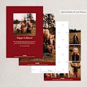 "Merry & Married" - Holiday Cards in Mulled Wine by Hudson meet Rose - Back of Card Options