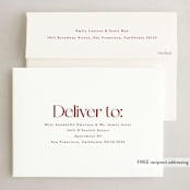 "Merry & Married" - Holiday Cards in Mulled Wine by Hudson meet Rose - FREE Recipient Addressing