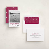 "Dashing Holiday" - Holiday Cards in Sugar Plum by Louise Kay - Assembled