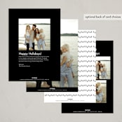 "Happy moments" - Holiday Cards in Cotton by Stacey Meacham - Back of Card Options