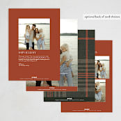"Foiled plaid" - Holiday Cards in Autumn by Annie Holmquist - Back of Card Options