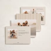 "Merry Stack" - Holiday Cards in Eggnog by Ekko Studio - Back of Card Options